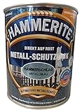 HAMMERITE 5087613 Metallschutzlack Metall-Schutzlack Hammerschlag 0,750 L, metallblau, 750 ml (1er Pack)