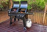 PIT BOSS Navigator 1230 Kombi-Grill, schwarz, Stahl, 175,9 x 79,4 x 119,5 cm, Gas- und Pelletg