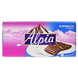 Alpia Schokolade Alpenvollmilch, 20er Pack (20 x 100 g Packung)