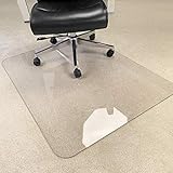 WLF-didian PVC-transparente Weichglas-Teppichschutzmatte, Bodenschutzfolie, rutschfest und verschleißfest, 3 Stärken, 10 Größen,1.5mm,80 * 120