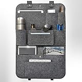 IXXMIND® auto organizer, Wohnmobil Zubehör, autositzschoner, rückenlehnenschutz auto kinder, rücksitztasche, hängeregal, autositz organizer, stabiler filz, Aufbewahrungstasche, autoorganizer,
