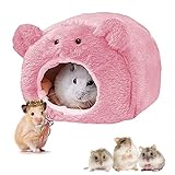 Shengruili Kleintierbett Hamster,Kleine Tier Haus Nest,Warm Plüsch Kuschelhöhle,Kleintierbett,Hamsternest,Hamster Bett,Haustier Bett,