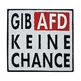 Gib AFD keine Chance Patch zum Aufbügeln | FCK NZS Patches, Bügelflicken, Flicken, Aufnäher, Applikation, Aufbügelbilder Finally H