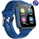 ELEJAFE SmartWatch Kinder, Kids Smart Watch 16 Spiele Video Schrittzähler Kalorien MP3 Musik Taschenlampe Digitalkamera, Uhr mit Kamera Wecker Recorder Rechner Video Geschenk für Kinder Junge M