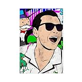 Inspirierendes Filmposter The Wolf of Wall Street Jordan Belfort American Black Humor Biopic Leinwand Poster Wandkunst Dekor Bild Gemälde für Wohnzimmer Schlafzimmer Dekoration 60 x 90