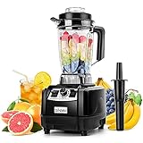 aikeec Standmixer Smoothie Maker Smoothie Blender Mixer Schleifer und EIS-Zerkleinerungsmaschine, 10 Geschwindigkeitsstufen 2L Behälte [Energieklasse A+++]