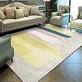 Kunsen couchtisch Wohnzimmer Teppich Reis gelbe rechteckige Verschleißfestigkeit webteppich Teppich Pastell 140x200cm 4ft 7.1' X6ft 6.7'