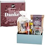 Gepp’s Feinkost Geschenkbox Danke I Tolles Geschenk zum Geburtstag oder um einfach Danke zu sagen I Geschenkset mit köstlichen Delikatessen, hergestellt nach eigener Rezeptur (A0005)