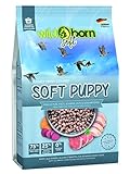 Wildborn Soft Puppy 50g getreidefreies Welpenfutter mit 75% mit frischem Fleisch & Fisch | Halbfeuchtes Trockenfutter für Junge Hunde | getreidefreie Rezeptur aus D