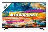 Blaupunkt BLA-55/405V-GB-11B4-UEGBQUX-EU Smart TV 139 cm (55 Zoll) 4K UHD Fernseher (JBL-Sound, Triple Tuner, Miracast) [Modelljahr 2019]