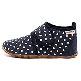 Giesswein Stans - Slim Fit, Hohe Hausschuhe Mädchen, Blau, 23 EU