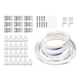 3 Meter Konfektionierbare Biegbar Vorhangschiene für Gerade Bucht Fenster Caravan Top Spanning