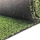 Carpeto Rugs Kunstrasen Rasenteppich für Garten Balkone Terrassen Wintergärten - Höhe: 7 mm Meterware Wasserdurchlässig 300 x 300 cm Grü