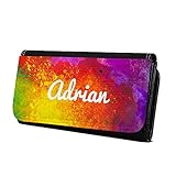 Geldbörse mit Namen Adrian - Design Color Paint - Brieftasche, Geldbeutel, Portemonnaie, personalisiert für Damen und H