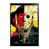 Freddy Krueger Et Jason Voorhees Poster,selbstklebendes Poster,ästhetische Poster Wandkunst Poster für Raumwohnheim Indie Room Decor 30*45（cm）