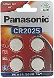 Panasonic CR2025 Lithium Knopfzelle, 3V, 4er Pack