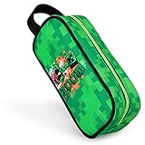 Minecraft Federmäppchen Junge, Pencil Case Boys, Creeper Federtasche Junge, Einschulung Junge Geschenk (Grün)