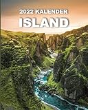 2022 Kalender Island: Montag-Sonntag mit Bildern isländischer Landschaften; mit Tracker für Finanzen und wichtige T