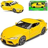 Welly Toyota Supra GR A90 Coupe Gelb 5. Generation Ab 2019 ca 1/43 1/36-1/46 M