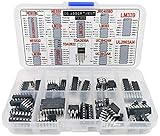 IC Sortiment Box 75 pcs, PC817c, NE555, LM358, LM324, JRC4558D, LM393, LM339, NE5532, LM386, PT2399, TDA2030A, UC3842AN, UC3843AN, ULN2003AN und Sock