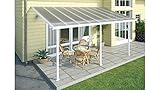 Palram Hochwertige Aluminium Terrassenüberdachung, Terrassendach 300x546 cm (TxB) - weiß inkl. Befestigung