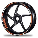 FELGENRANDAUFKLEBER passend für KTM RC 125 oder 125 Duke Moto GP Style Felgenaufkleber (Motiv 2)