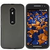 mumbi Hülle kompatibel mit Motorola Moto G3 Handy Case Handyhülle, transparent schw