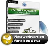 Faktura Manager Landmaschinen Werkstatt Rechnungsprogramm Netzwerk Software 6 PC