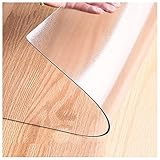 Abwischbar Transparent Film,Transparent tablecloth, matt PVC table film, table mat, oil-resistant, wipe-clean, waterproof, no air bubbles, tablecloth, best table cover for kitchen, office(Color: L:270