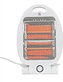 Halogen-Heizung, Halogen-Heizstrahler für Zuhause, tragbar und kompakt, 2 Einstellungen, 400 W, 800 W, sofortige Wärme für Zuhause, Büro, S