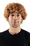 WIG ME UP - PW0186-P36 Perücke Fasching Herren Kraus Locken Depp Römer NEU