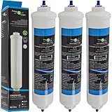 FilterLogic FFL-191X | 3er Pack externer Wasserfilter ersetzt HAIER 0060823485A Filter für Side by Side Kühlschrank Typ HRF-628A HRF-628I HRF-630A HRF-630I HRF-522I HRF-663CJ, French Door HB22FWRSS