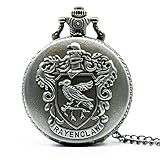 DSHUJC Taschenuhr, Bronze Vogel Quarz Taschenuhr Analog Anhänger Halskette Herren Damen Uhren Kette Geschenk