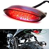 Motorrad Rücklicht, 28 LED Motorrad Running Stop Bremse Nummernschild Rück