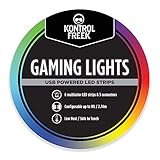 KontrolFreek Gaming Lights: LED Lichtstreifen, USB Anschluss mit Steuerung, 3M Klebefolie für TV, Konsole, PC und Wand (2.7 Meter)