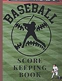 Baseball scorekeeping book: Baseball Log Book,100 Scoring Sheets For Baseball and Softball Games,Perfect for Coaches and Fans|Gifts for Baseball ... Baseball Scorekeeper Book, Baseball S