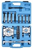 LLCTOOLS 14 TLG Lagerabzieher Set Polradabzieher Trennmesser Satz Lager Ab