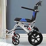 Midden Aluminium-Rollstuhl Älterer Tragbarer Deaktivierter Rollstuhl-Patienten-Leichter Klapplegierungslegierungs-weiche Armlehnen-Rollstü