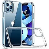 Arktis Cushion Clear Case, Case mit Rückseite aus Acryl, kompatibel mit iPhone 12 Pro [kabelloses Laden] Schutzhülle Case glask