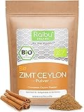 RAIBU® Ceylon Zimt BIO 500g I Reines Zimtpulver gemahlen ideal zum Backen oder Würzen I Zu 100% natürlicher Bio Ceylon Zimt Vegan, sehr aromatisch, abgefüllt in D