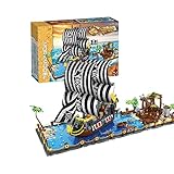 SCZWP8 Prey Bay Bausatz mit Piratenschiff und Bauplatte Blöcke Schiffsmodellbausatz Großes MOC-Technologie Piratenschiffmodell Kompatibel mit Lego Junge Mädchen Geburtstagsgeschenk