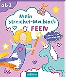 Mein Streichel-Malblock Feen: Samtweiche Ausmalbilder | Malbuch mit bunten Samtflächen für Kinder ab 3 J