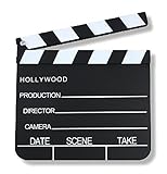 Schramm® Regieklappe 20x18cm Regie Klappe Filmklappe Szenenklappe Hollywood Kreidetafel Clapb