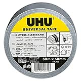 UHU Gewebe-Klebeband Universal 50m x 50mm zum Reparieren, Verstärken und Ab