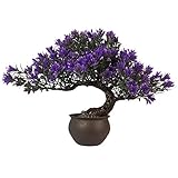 Künstlicher Bonsai-Baum, künstliche Pflanzen, Raumdekoration für Schlafzimmer, Ästhetische und Heim-Bauernhaus, Badezimmer-Dekoration, Höhe 24,1