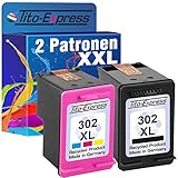 Tito-Express PlatinumSerie 2 Druckerpatronen Black & Color kompatibel mit HP-302XL Envy 4520 4521 4522 4524 4525 4526 4527 4528 Officejet 3830 3831 3833 3834 3835 4650 4654 4655 4656 4657 4658