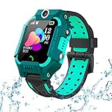 Kinder Smartwatch wasserdicht, Kind Uhr Telefon mit SOS Intelligente Touchscreen Spiel Kamera Voice Chat Wecker für Jungen Mädchen Student Geschenk