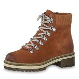 Tamaris Damen Stiefeletten 26296-23, Frauen Schnürstiefelette, Woman Freizeit leger Stiefel Chukka Boot halbstiefel gefüttert,Rust,41 EU / 7.5 U