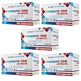 5x ALLNUTRITION Probiotic 100 Ultimate | 60 Kapseln je Packung (insg. 300 Kapseln) | Bakterienkulturen gesunder Darm und Darmflora Probiotikum Probiotika | Nahrungsergänzungsmittel (5er Pack)