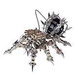 Xshion 3D Metall Puzzle Modell Kit, 2-in-1 Tarantel and Kriegsskorpion Puzzle mit Lautsprecher, DIY 3D Insekten Puzzle Metall Modell Bausatz Erwachsene Kinder, Spielzeug Bauen/Geschenk